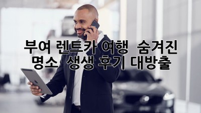 부여 렌트카 여행 🚗 숨겨진 명소 & 생생 후기 대방출!